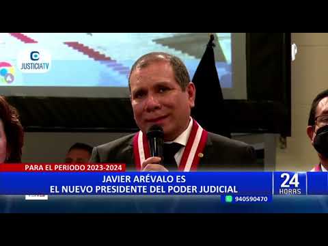 Javier Arévalo Vela es elegido presidente del Poder Judicial para período 2023-2024