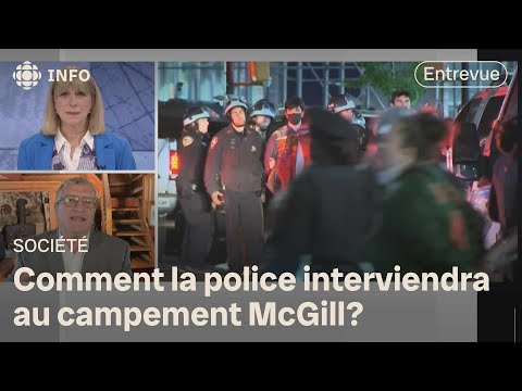 La police interviendra-t-elle au campement propalestinien à McGill? | Isabelle Richer