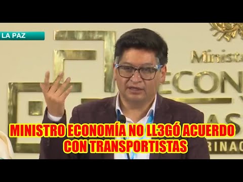 MINISTRO DE ECONOMÍA DIÓ A CONOCER QUE DIRIGENTES DEL SECTOR ROMPI3RON EL DIÁLOGO....