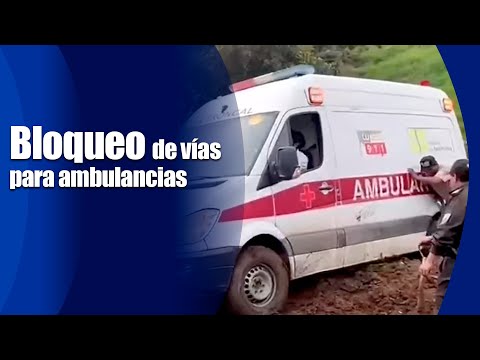 Bloqueo de vías para ambulancias