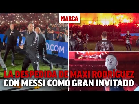 La colosal despedida de Maxi Rodríguez del fútbol con Messi como invitado especial  I MARCA