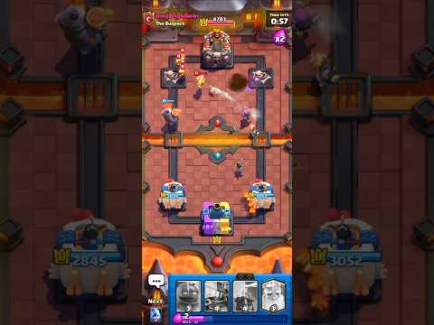 unlimited fire Spirits . crazy battle.  #clashroyale