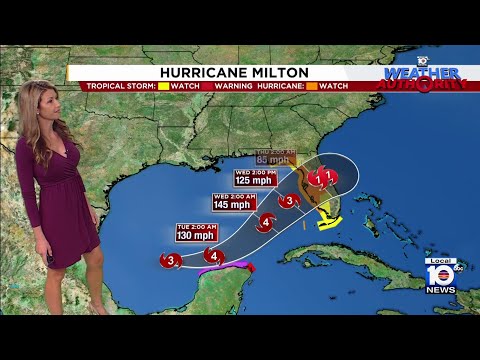 Milton strengthens into a Category 3 hurricane