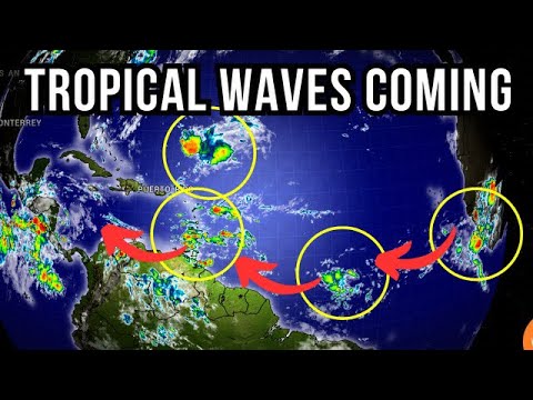 3 Tropical Waves Lining Up…