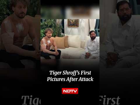 <strong>Tiger</strong> Shroff | First Picture Of <strong>Tiger</strong> Shroff After Attack As Eknath Shinde Meets Actor
