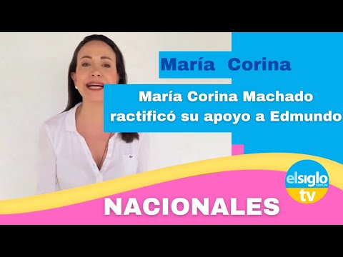 María Corina Machado ratifica su apoyo a González Urrutia como candidato presidencial