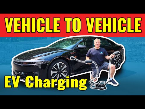 I Check Out Lucid Motor's RangeXchange Vehicle To Vehicle EV Charger