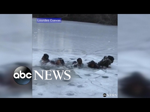 Teenagers fall through ice in Central Park