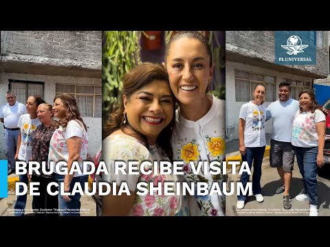 Claudia Sheinbaum visita la casa de Clara Brugada en Iztapalapa