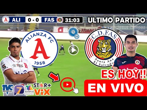 Alianza FC vs. FAS en vivo, donde ver, a que hora juega Alianza vs. FAS Semifinal Liga Salvador 2024