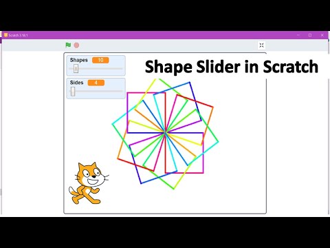 Scratch Tutorial – Making Shape Slider – Draw different shapes using Shape Slider. Scratch 3.0