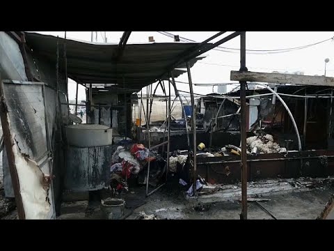 فيديو: مقتل طفلين في اندلاع حريق بمخيم للاجئين في كردستان العراق