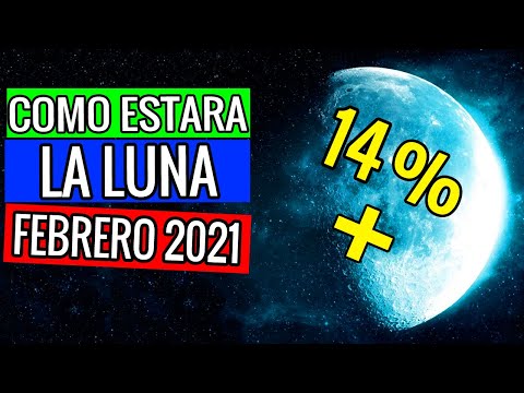 Calendario LUNAR FEBRERO 2021 (Próxima Luna llena y fases lunares con horarios) ¿Qué luna hay hoy