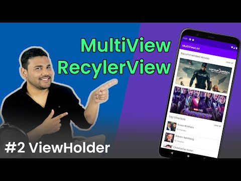 RecyclerView with Multiple View Types – #2 ViewHolder