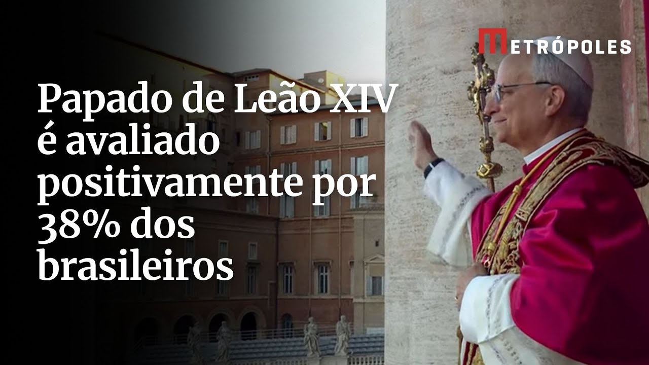 Papado de Leão XIV é avaliado positivamente por 38 dos brasileiros