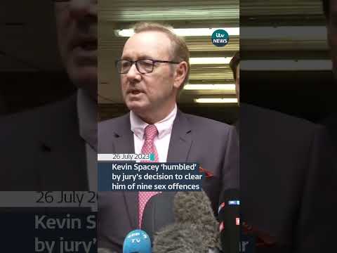 Kevin Spacey ‘humbled’ by jury’s decision to clear him of nine sex offences #itvnews #kevinspacey