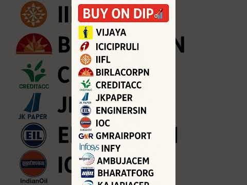 stocks to buy on dip #evergreen #stock #motivation #nse #bse #iifl #ioc #gmrairport #infy #wipro