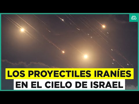 Imágenes desde los cielos de Israel: Así es la caída de los proyectiles iraníes