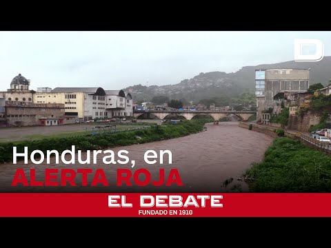 El desbordamiento de un río que ha desatado la alerta roja en Honduras