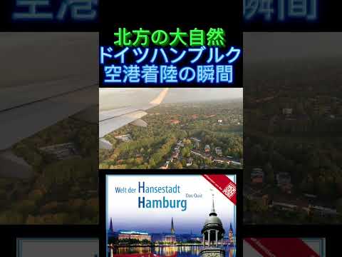 【北方の大自然〜ドイツハンブルク空港へ着陸】(鈴木ショート399) #ハンブルク #ドイツ #着陸 #hamburg
