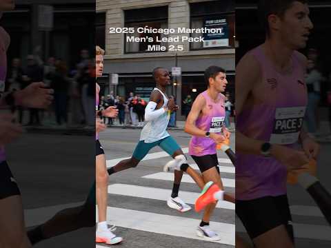 2025 Chicago Marathon - Men’s lead @ mile 2.5 • ••• #chicagomarathon