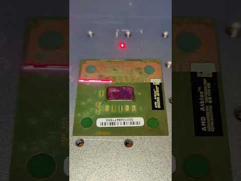 Вскрытие процессора AMD с помощью лазера #shorts #project #explore