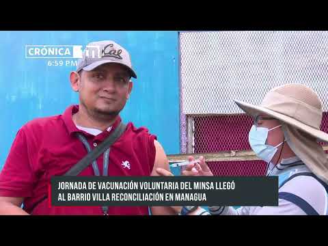 Jornada de vacunación llegó al Barrio Villa Reconciliación, en Managua - Nicaragua