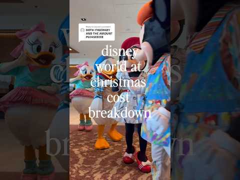 disney world at christmas trip cost breakdown 🐭🎄⭐️ @Disney @DisneyParks #disney #disneyworld