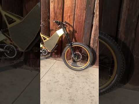 All Gold Revolution Electric Bike looks like a million bucks! #ebiker #ebike #electricbike