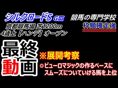 【シルクロードS2025】展開考察付き最終動画 ピューロマジックの作るペースを考える