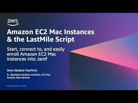 Start, Connect to, and Easily Enroll Amazon EC2 Mac Instances into Jamf | Amazon Web Services