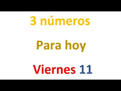 3 números para el Viernes 11 de Octubre, El campeón de los números