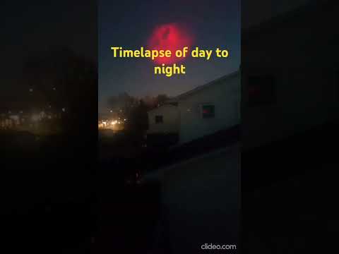 Timelapse of day to night