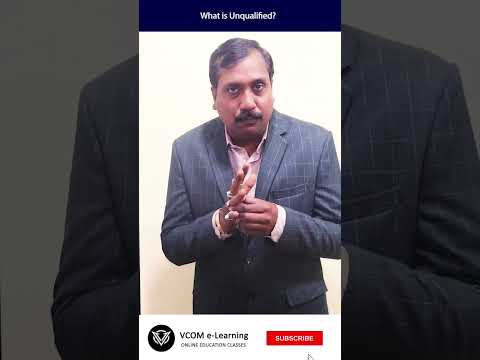 What is Unqualified? – #Shortvideo – #auditing  – #bishalsingh -Video@83