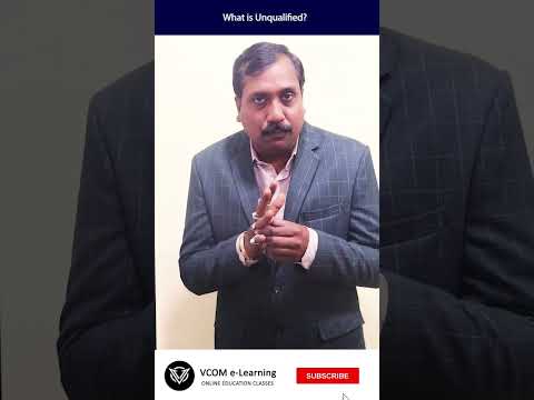 What is Unqualified? - #Shortvideo - #auditing  - #bishalsingh -Video@83