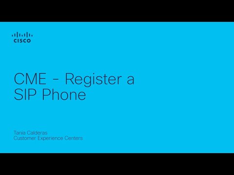 CME - Register a SIP Phone
