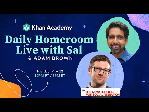 Daily Homeroom Live with Sal: Tuesday, May 12