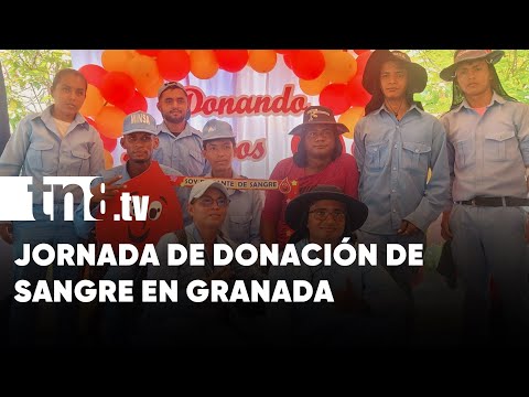 Ciudadanos llenan el Parque Sandino de Granada en jornada de donación de sangre