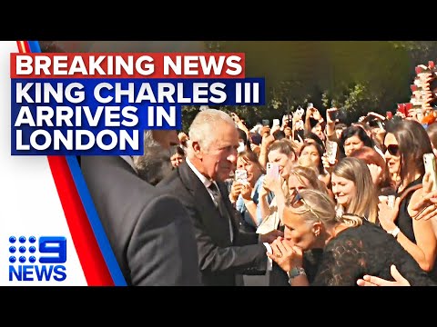 King Charles III arrives at Buckingham Palace | 9 News Australia