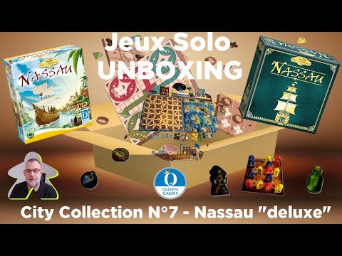 Unboxing - Nassau - City Collection N°7 "deluxe" | Queen Games | jeu de société