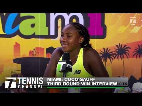 Coco Gauff Looks Ahead to Potential Matchup with Osaka | 2024 Miami Third Round Interview