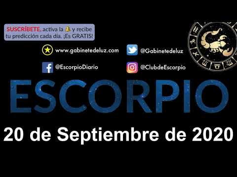 Horóscopo Diario - Escorpio - 20 de Septiembre de 2020