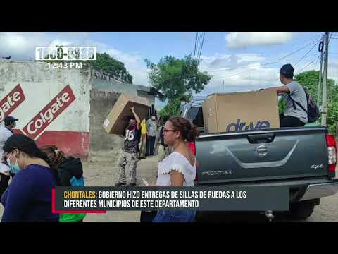 Gobierno de Nicaragua entrega sillas de ruedas en Juigalpa, Chontales