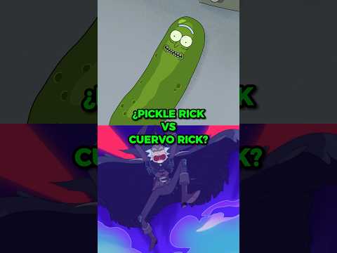 ¿QUIEN GANARIA <strong>UN</strong> COMBATE ENTRE PICKLE RICK VS CUERVO RICK? #shorts