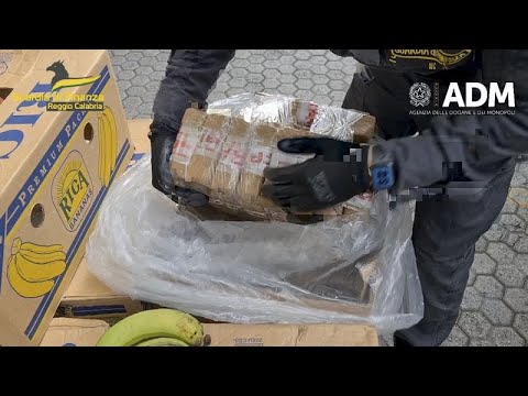 Ιταλία: «Έπιασαν» σχεδόν 3 τόνους κοκαΐνη σε κιβώτια με μπανάνες
