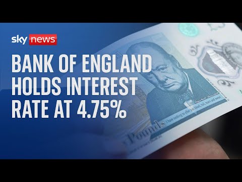 Bank of England holds interest rate at 4.75% after November inflation rise
