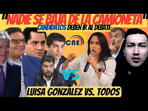 ¡CARA a CARA! Se viene el debate | Luisa González debatirá con Villavicencio, Yaku, Otto, Hervas etc