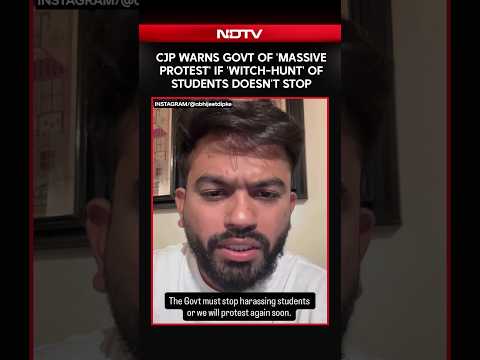 Abhijeet Dipke Warns Govt Of 'massive Protest' If 'Witch-Hunting' Of Students Doesn't Stop