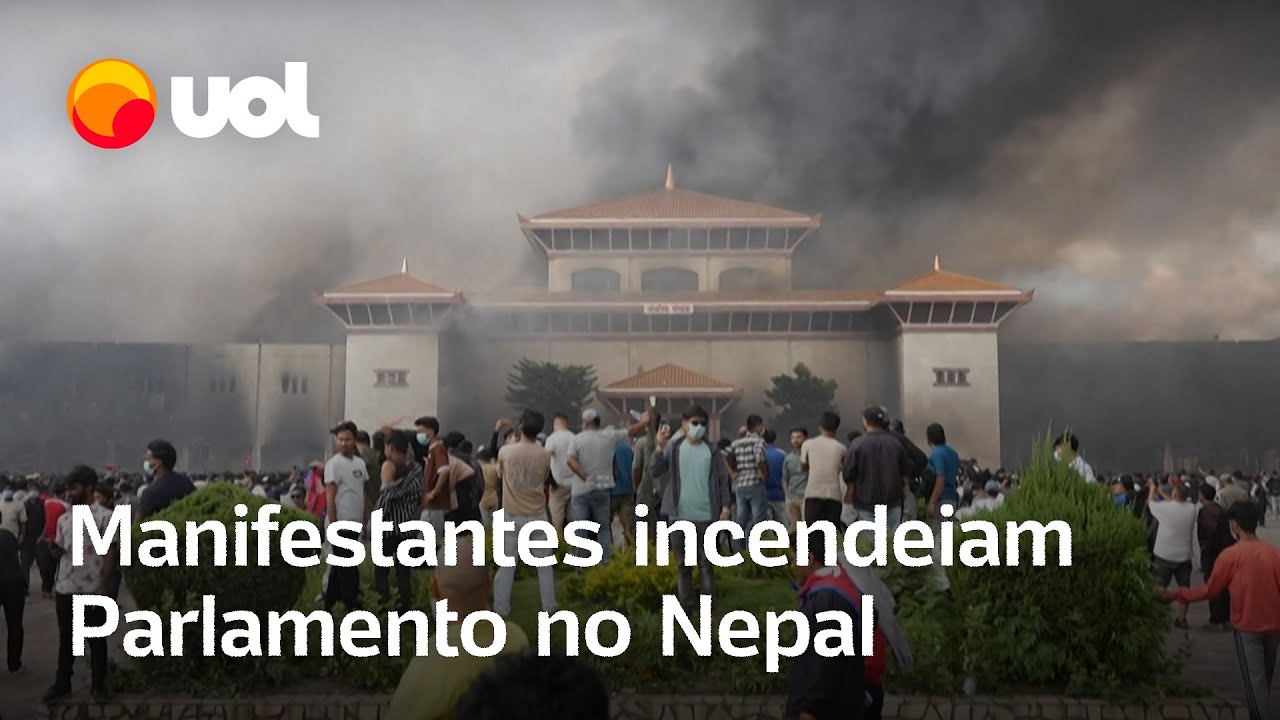 Manifestantes incendeiam Parlamento do Nepal e residência do primeiro-ministro; veja vídeo