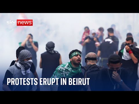 Israel-Hamas war: Protests erupt near US embassy in Beirut